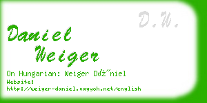 daniel weiger business card